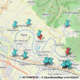 Mappa Via Francesco Pardi, 56017 San Giuliano Terme PI, Italia (3.22842)
