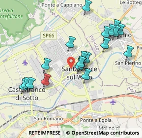 Mappa Via Licini, 56029 Santa Croce sull'Arno PI, Italia (1.965)