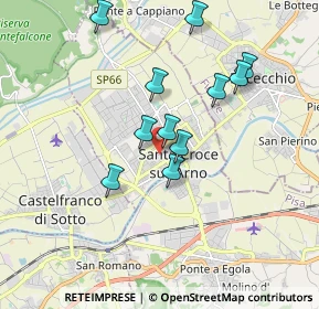 Mappa Via Licini, 56029 Santa Croce sull'Arno PI, Italia (1.66)