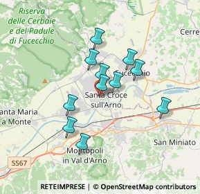 Mappa Via Licini, 56029 Santa Croce sull'Arno PI, Italia (2.85818)