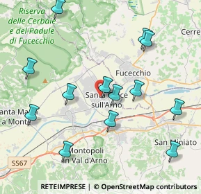 Mappa Via Licini, 56029 Santa Croce sull'Arno PI, Italia (4.52538)