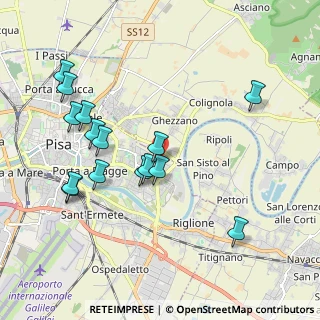 Mappa Via Pungilupo, 56124 Pisa PI, Italia (2.114)