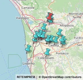 Mappa Piazza Caduti di El Alamein, 56124 Pisa PI, Italia (9.2345)