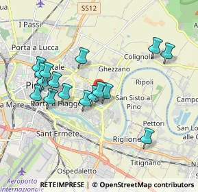 Mappa Piazza Caduti di El Alamein, 56124 Pisa PI, Italia (1.88063)