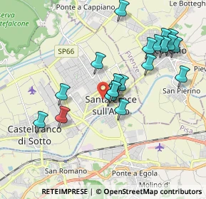 Mappa Largo Giuseppe Viviani, 56029 Santa Croce sull'Arno PI, Italia (1.902)