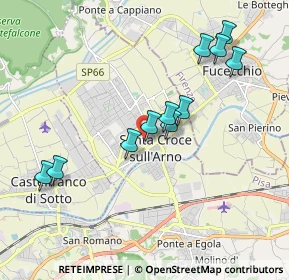 Mappa Via Viviani, 56029 Santa Croce sull'Arno PI, Italia (1.86818)