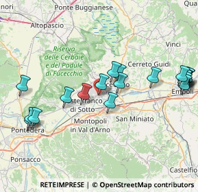 Mappa Via Viviani, 56029 Santa Croce sull'Arno PI, Italia (9.36)