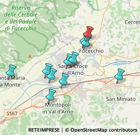 Mappa Largo Giuseppe Viviani, 56029 Santa Croce sull'Arno PI, Italia (3.7875)