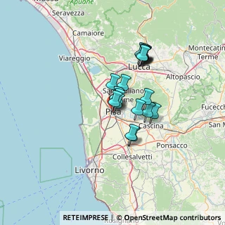 Mappa 56125 Pisa PI, Italia (9.8255)