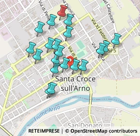 Mappa Via Pietro Gori, 56029 Santa Croce sull'Arno PI, Italia (0.4245)