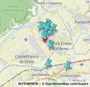 Mappa Via della Stira, 56029 Santa Croce sull'Arno PI, Italia (1.17917)