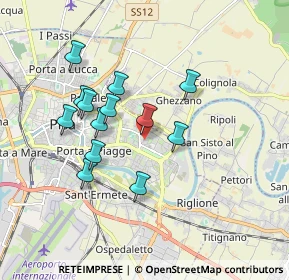 Mappa Via Francesco Pardi, 56124 Pisa PI, Italia (1.61231)