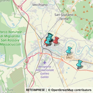 Mappa Via Giovanni Pascoli, 56127 Pisa PI, Italia (2.26182)