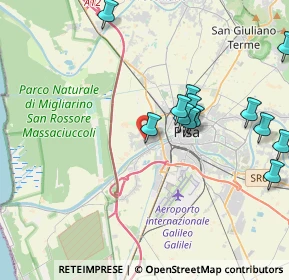 Mappa Via Vincenzo Bellini, 56122 Pisa PI, Italia (5.19824)