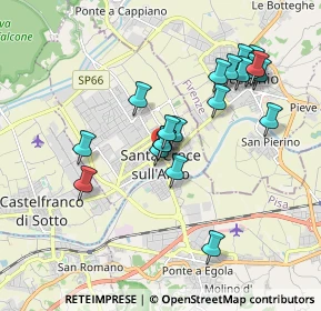 Mappa Via Giuseppe Verdi, 56029 Santa Croce sull'Arno PI, Italia (1.766)