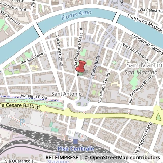 Mappa Via Massimo D'Azeglio, 1, 56125 Pisa, Pisa (Toscana)