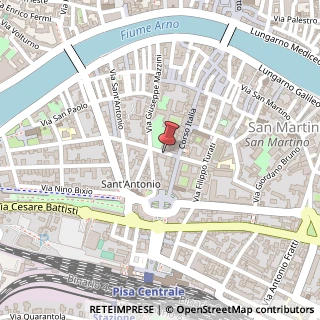 Mappa Via San Giuseppe Cottolengo, 23, 56125 Pisa, Pisa (Toscana)