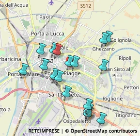 Mappa Via Ippolito Rosellini, 56124 Pisa PI, Italia (1.98278)