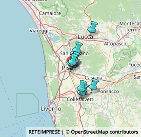 Mappa Via Ippolito Rosellini, 56124 Pisa PI, Italia (7.67091)