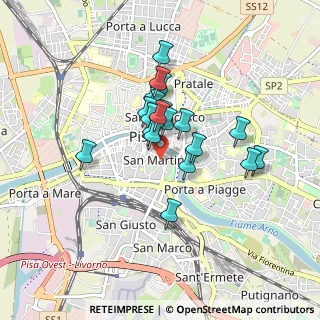 Mappa Via San Martino, 56127 Pisa PI (0.6675)