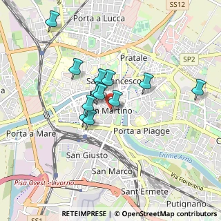 Mappa Via San Martino, 56127 Pisa PI (0.72917)