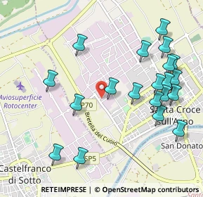 Mappa Via Marche, 56029 Santa Croce sull'Arno PI, Italia (1.1715)