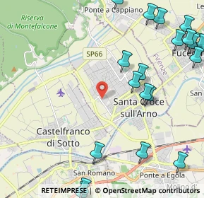 Mappa Via Marche, 56029 Santa Croce sull'Arno PI, Italia (3.1015)