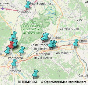 Mappa Via Marche, 56029 Santa Croce sull'Arno PI, Italia (9.8865)
