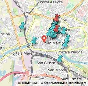 Mappa Via Giuseppe Mazzini, 56125 Pisa PI, Italia (0.697)