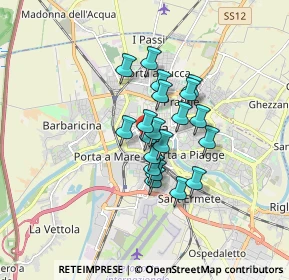 Mappa Via Giuseppe Mazzini, 56125 Pisa PI, Italia (1.171)