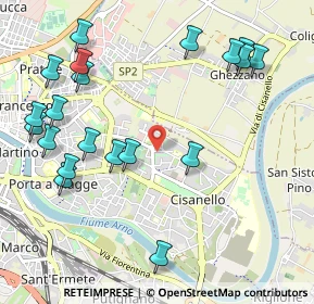 Mappa Via Ranieri Grassi, 56124 Pisa PI, Italia (1.2835)