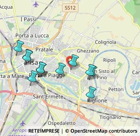 Mappa Via Ranieri Grassi, 56124 Pisa PI, Italia (1.8475)