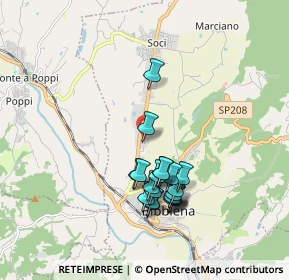 Mappa Via dell'Artigianato, 52011 Poppi AR, Italia (1.7155)