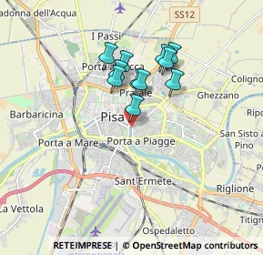 Mappa Lungarno Bruno Buozzi, 56127 Pisa PI, Italia (1.36)