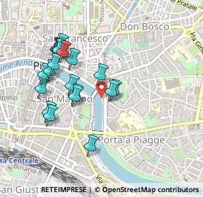 Mappa Lungarno Bruno Buozzi, 56127 Pisa PI, Italia (0.4635)