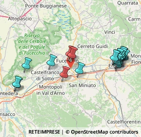 Mappa Via Sanminiatese, 50054 Fucecchio FI, Italia (8.933)