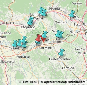 Mappa Via Sanminiatese, 50054 Fucecchio FI, Italia (14.466)