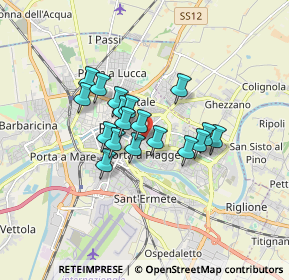 Mappa Via Silvio Luschi, 56124 Pisa PI, Italia (1.22556)