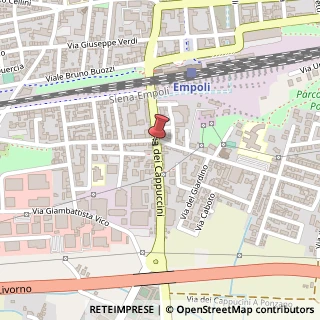 Mappa Via dei Cappuccini, 48/B, 50053 Empoli, Firenze (Toscana)