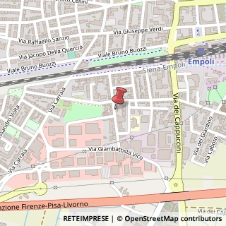 Mappa Via Domenico Bartoloni, 55, 50053 Empoli, Firenze (Toscana)
