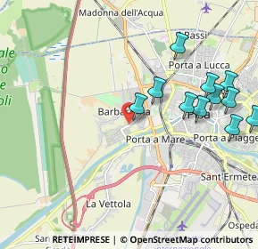 Mappa Via dei Due Arni, 56122 Pisa PI, Italia (2.29273)