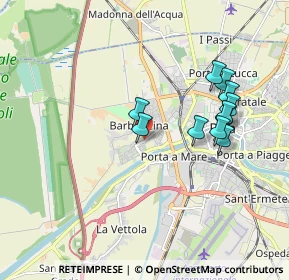 Mappa Via dei Due Arni, 56122 Pisa PI, Italia (1.76273)