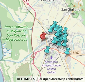 Mappa Via dei Due Arni, 56122 Pisa PI, Italia (2.96875)