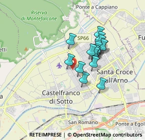 Mappa Via dell'Abete, 56022 Castelfranco di sotto PI, Italia (1.33059)