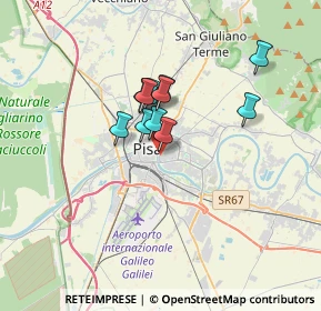 Mappa Via del Borghetto, 56125 Pisa PI, Italia (2.38182)