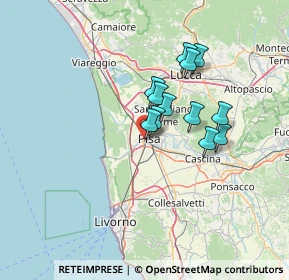 Mappa Lungarno Cosimo I dei Medici, 56122 Pisa PI, Italia (10.43083)