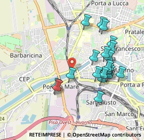 Mappa Lungarno Cosimo I dei Medici, 56122 Pisa PI, Italia (0.97)