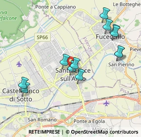 Mappa Largo Pietro Lotti, 56029 Santa Croce sull'Arno PI, Italia (2.10667)