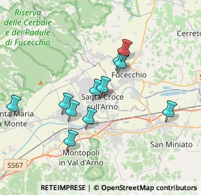Mappa Via XXV Aprile, 56029 Santa Croce sull'Arno PI, Italia (3.8075)