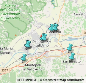 Mappa Via dei Mille, 56029 Santa Croce sull'Arno PI, Italia (3.21818)